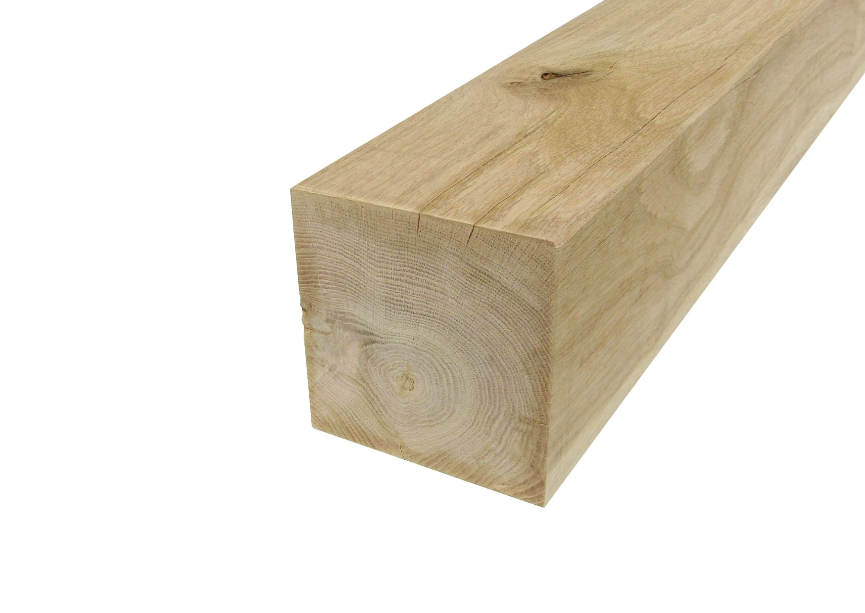 Eiken Paal 14 x 14 cm (140 x 140 mm) Geschaafd - Lengte 300 cm - Afbeelding 1